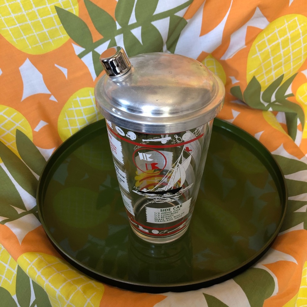 Vintage Hazel Atlas Cocktail Shaker